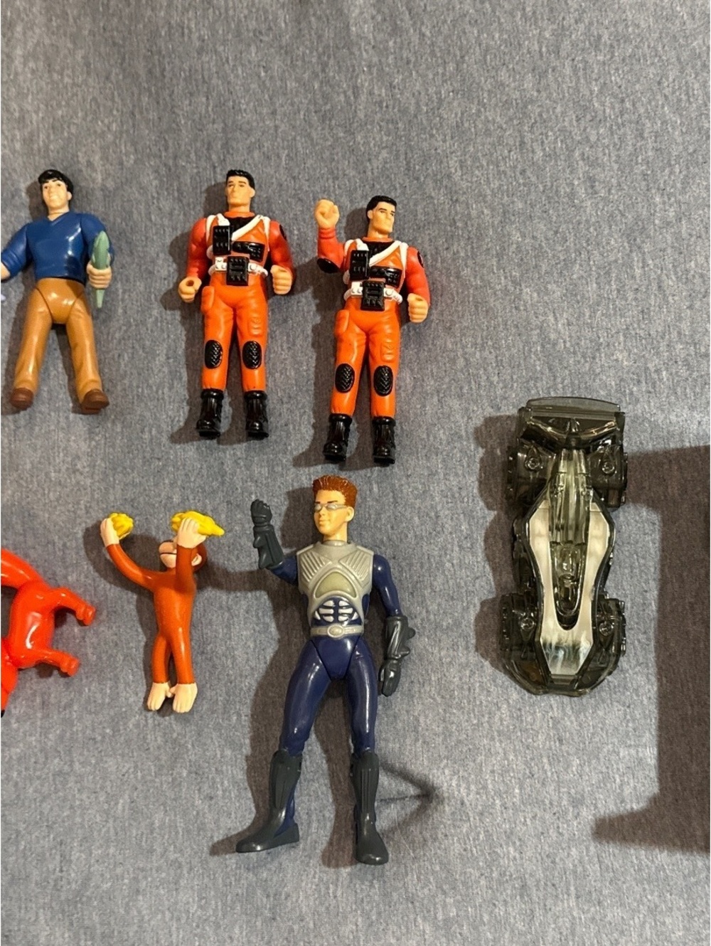 Vintage Fast Food Promo Toy Lot Action Man Jackie Chan Speed Racer & More